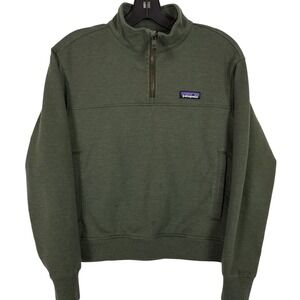 Patagonia Olive Green Half-Zip Sweater